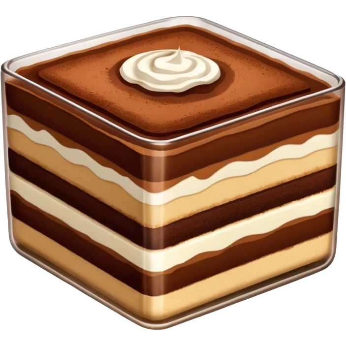 Square tiramisu emoji