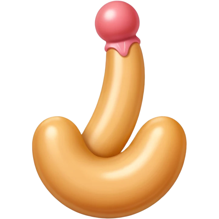 a penis with balls and cum emoji