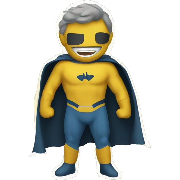 Mustard superhero emoji
