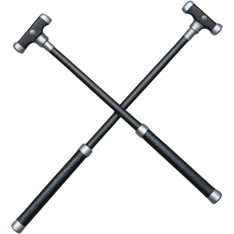 police double baton emoji