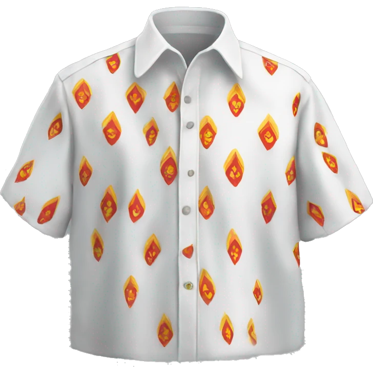 White vyshyvanka shirt emoji