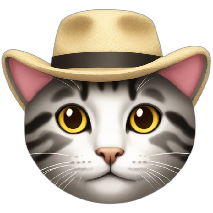 hat with cat emoji
