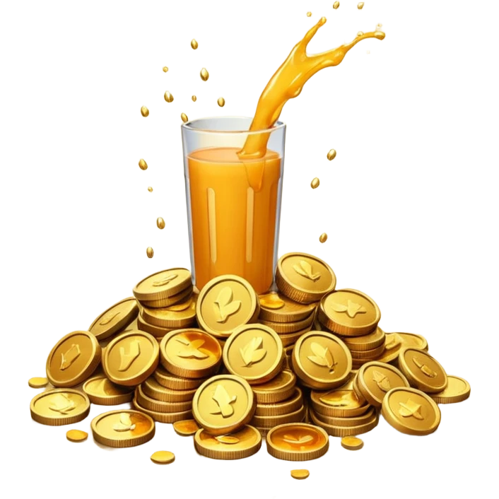 juiced in money emoji