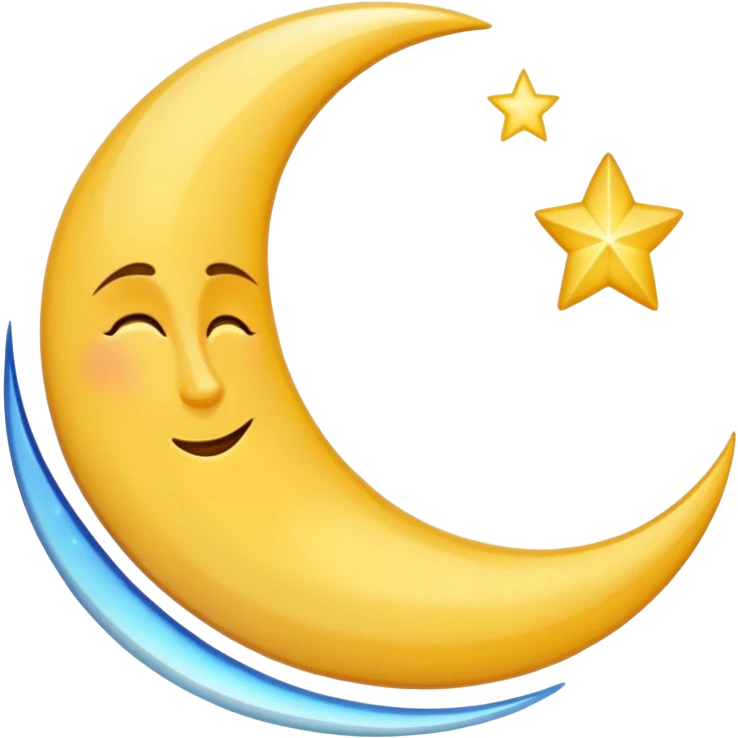 crescent moon emoji colored in #fb8275 emoji