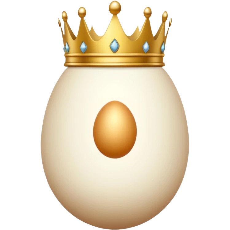 egg with crown emoji