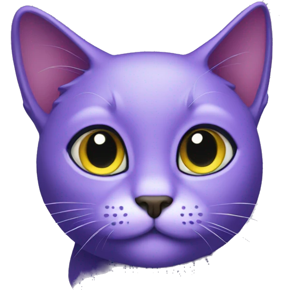 violet cat emoji