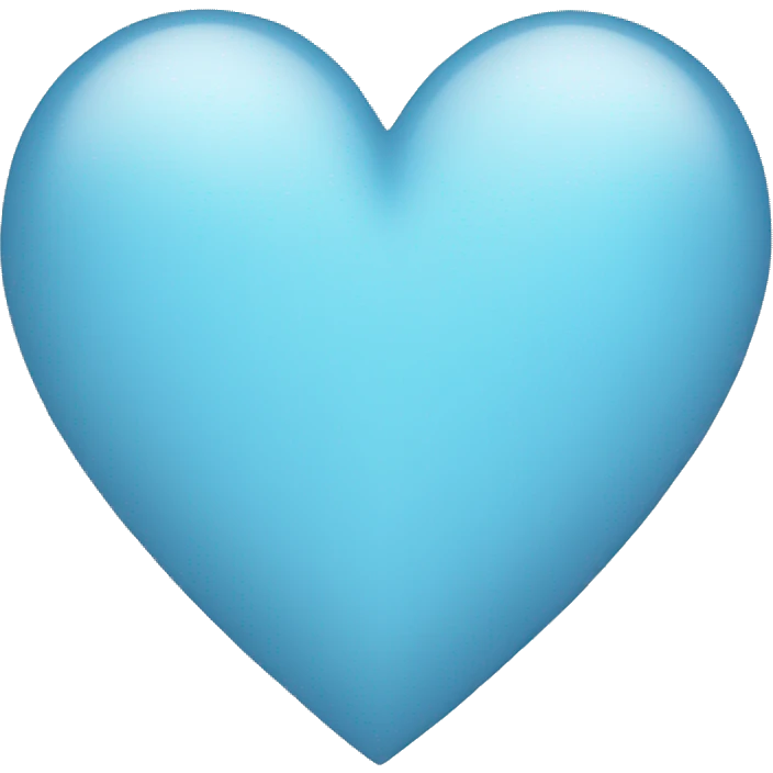 Light blue heart emoji