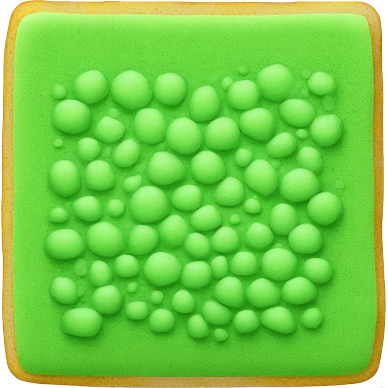 green flat square dish sponge emoji