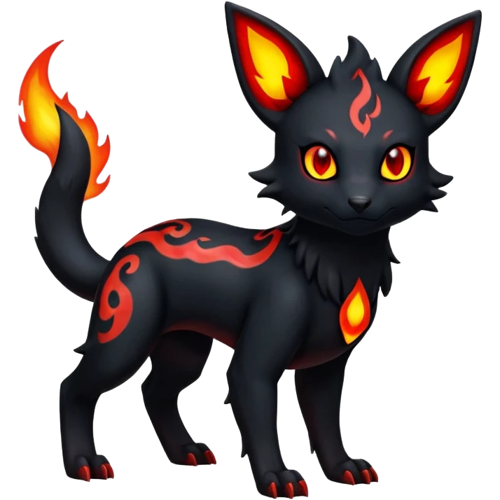 Salandit-Umbreon-Litten-Hybrid (Full body) emoji