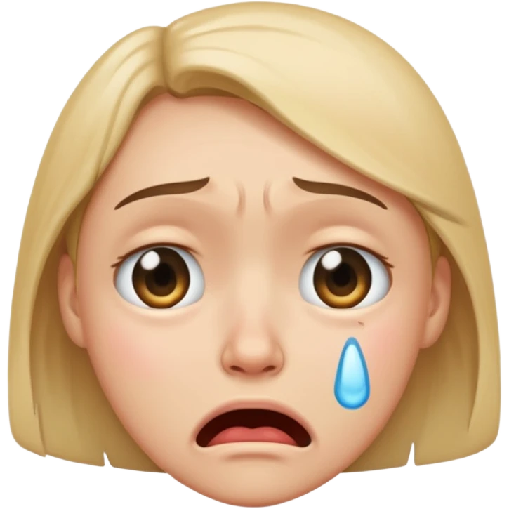 crying face emoji, expressive and clear emoji