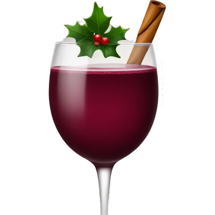 burgundy christmas drink emoji