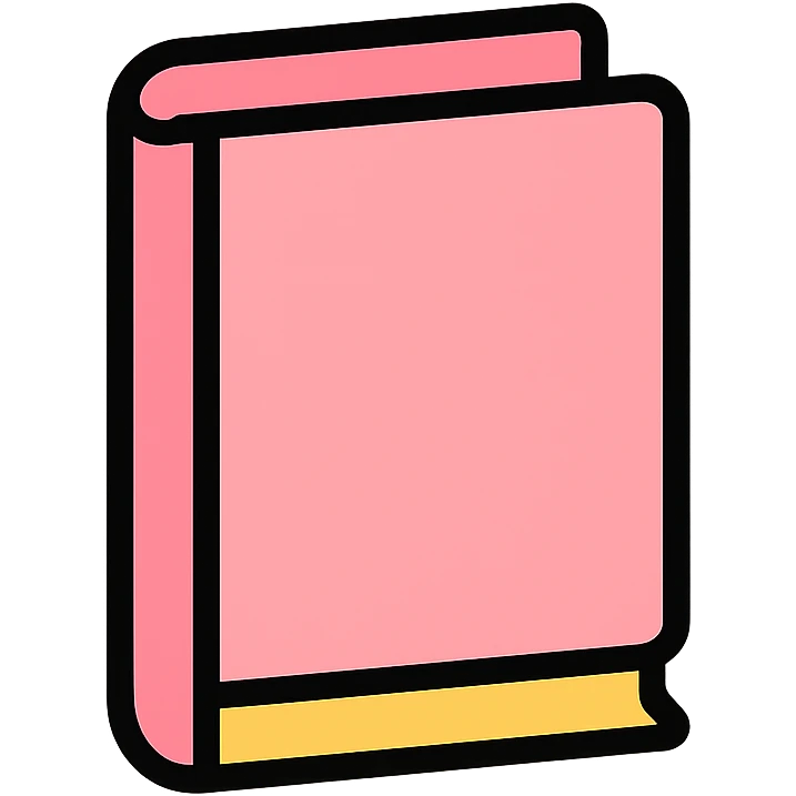light pink book icon emoji
