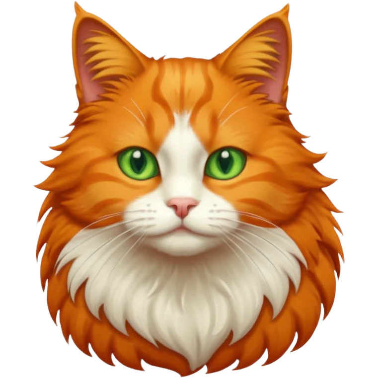 Рыжий кот emoji