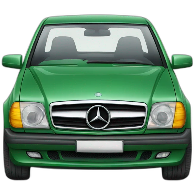 voiture mercedes  verte emoji
