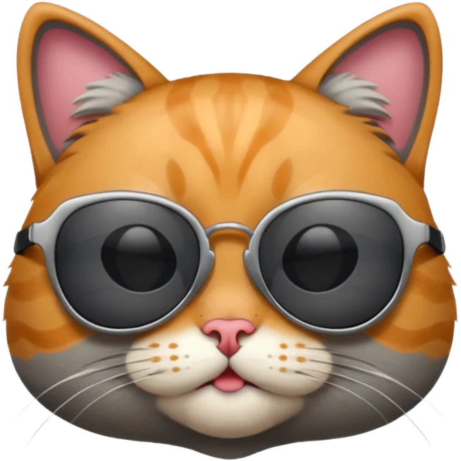 Cat wearing sunglasses emoji