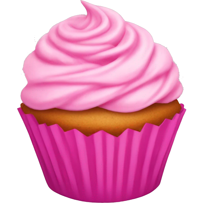 Pink cupcake emoji