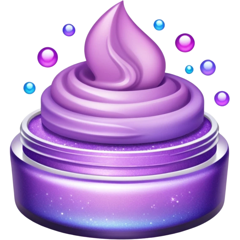 lilac gradient glitter cosmetics emoji