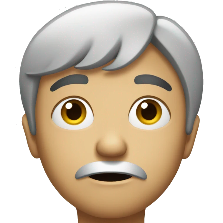 confused but whatever face emoji