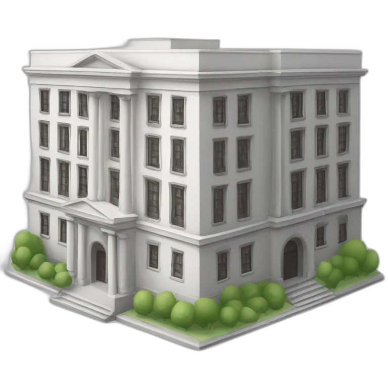 universidad edidificio sin colores emoji