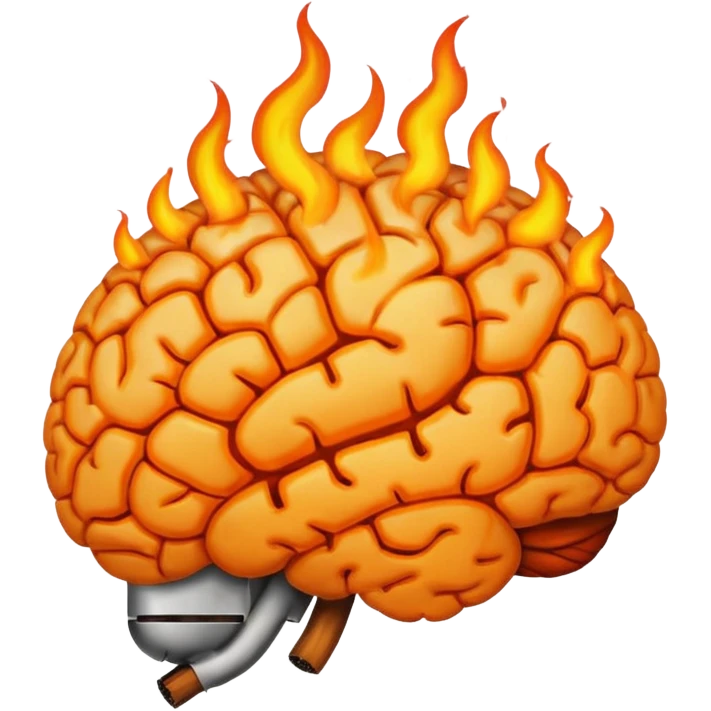 brain on fire emoji