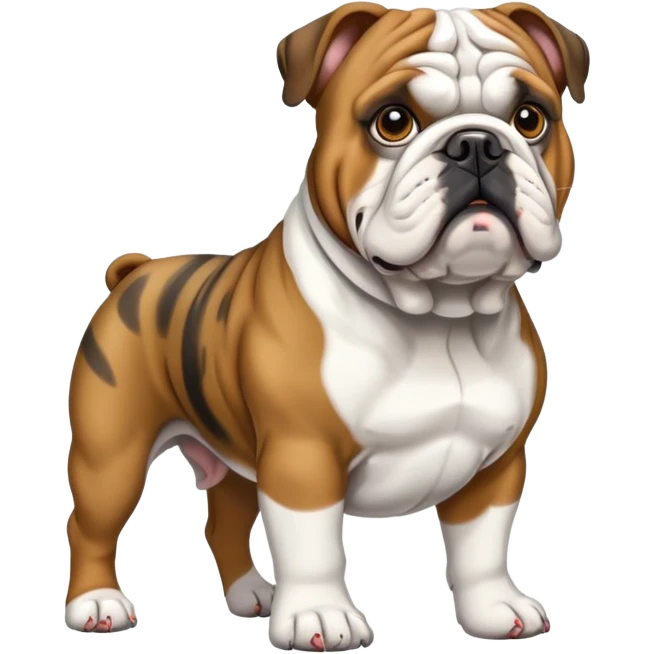 english bulldog standing guard emoji