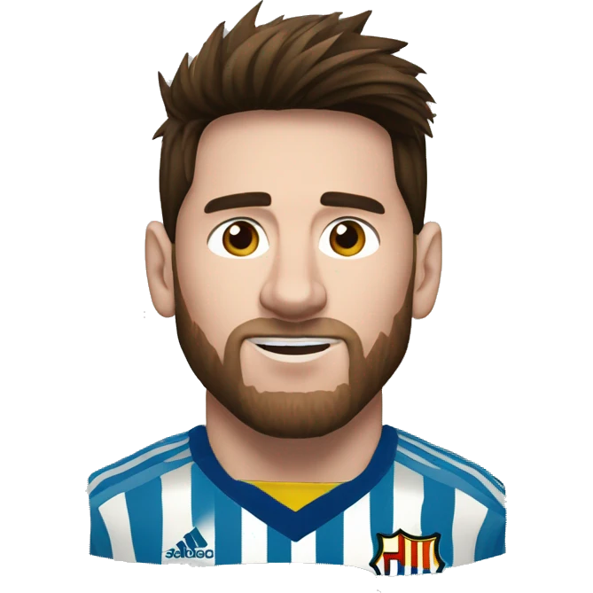 Messi qui célèbre un but  emoji