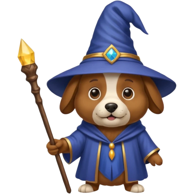 Dog wizard emoji
