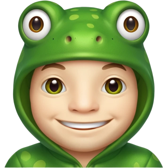 man fair in frog costume  emoji