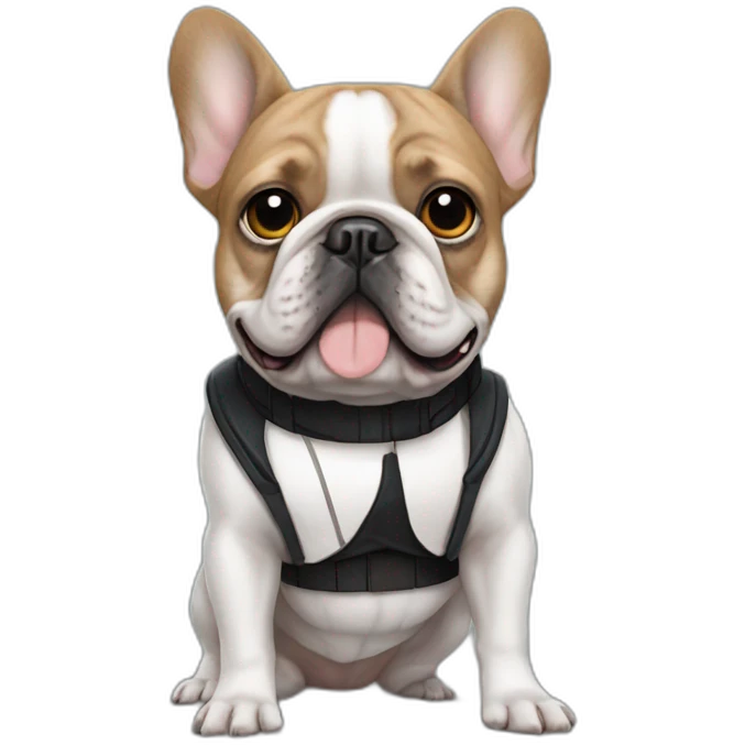french bulldog as han solo emoji