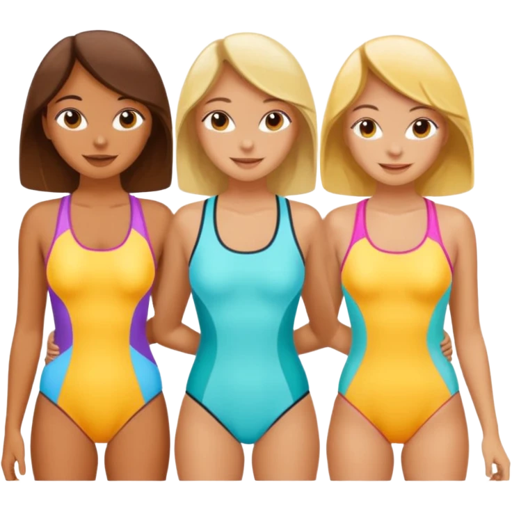 3 girls on a jet ski emoji