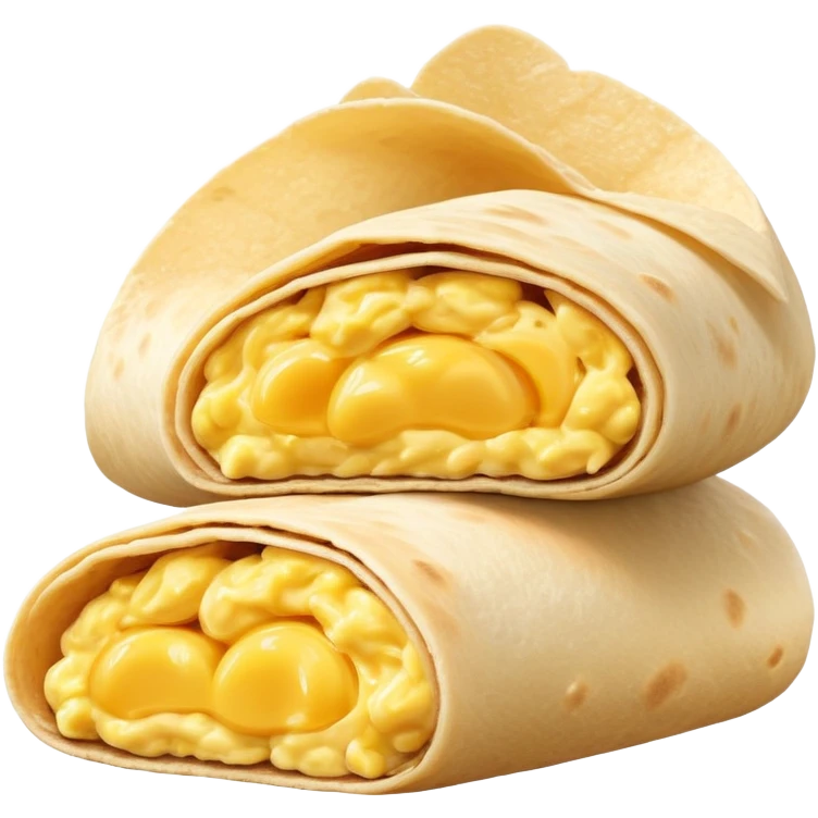 Scrambled egg wrap emoji