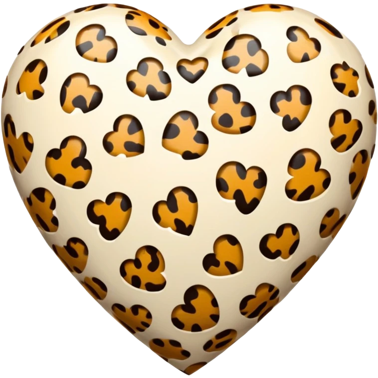 animal print heart emoji