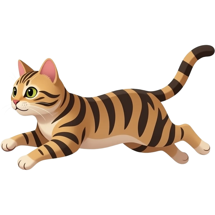 cat running emoji