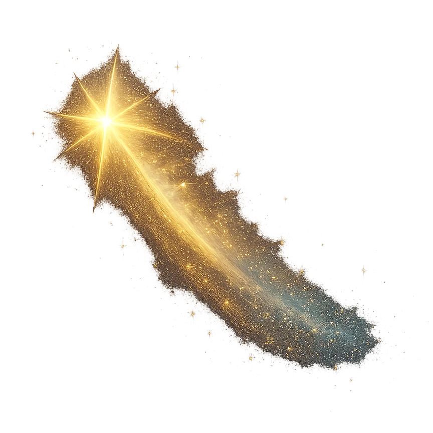 sparkling shooting star emoji