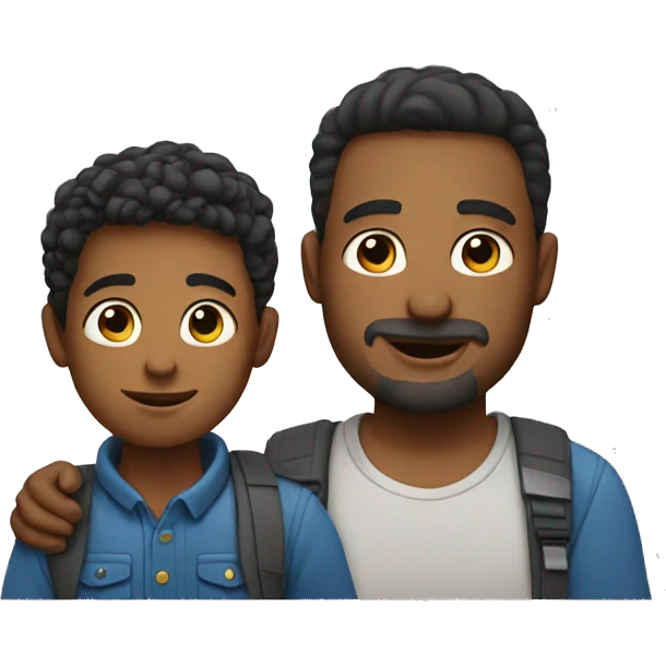 Dad with son emoji