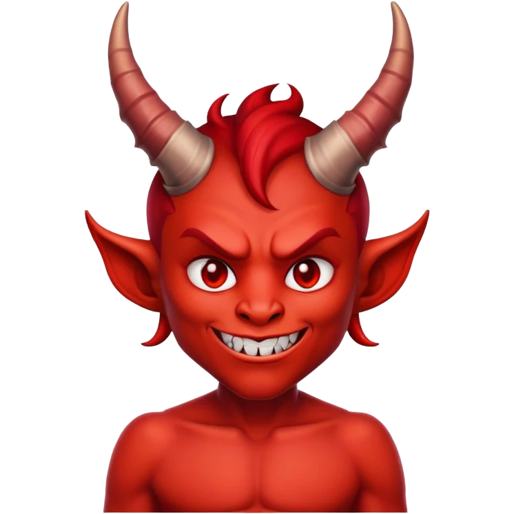 devil character saying thank you emoji