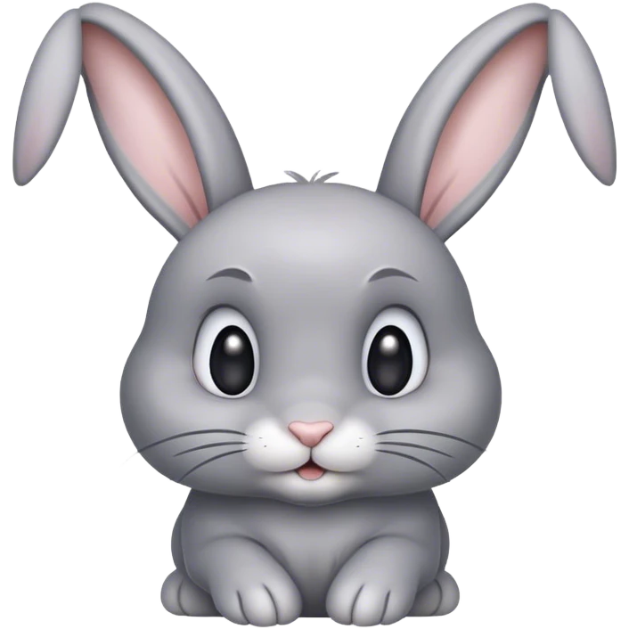 gray bunny  emoji
