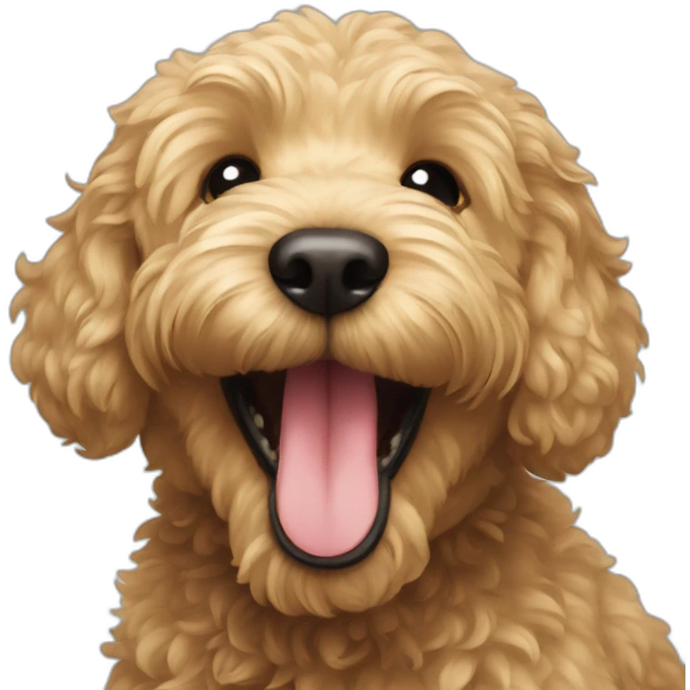 goldendoodle laughing emoji