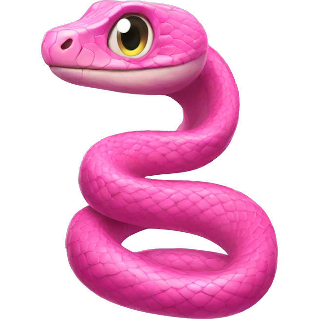 Pink snake emoji