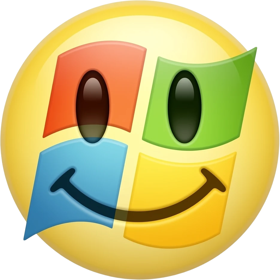 Смайлик главного значка операционной системы windows emoji
