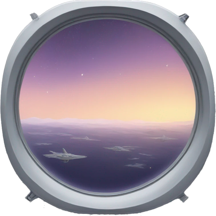 spaceship window view emoji