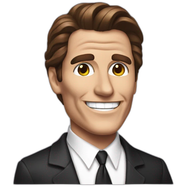 Patrick bateman, smile emoji