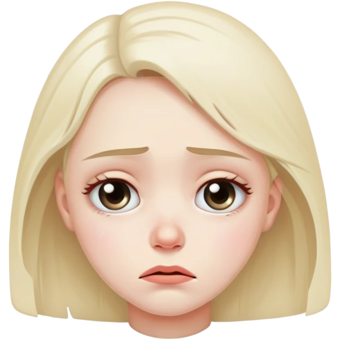 Extremely sad girl emoji