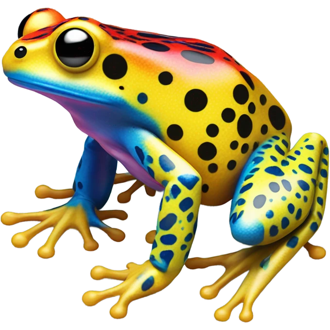 Psychedelic Poisonous frogs  emoji