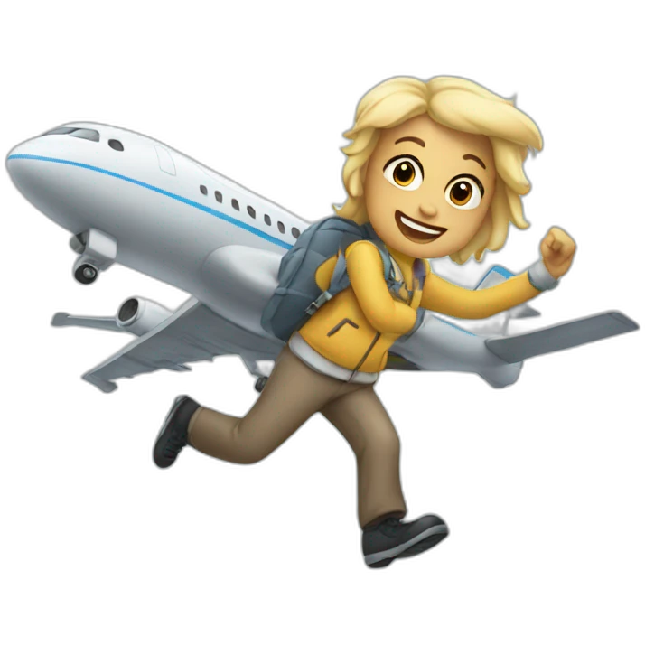 Getting on a plane emoji