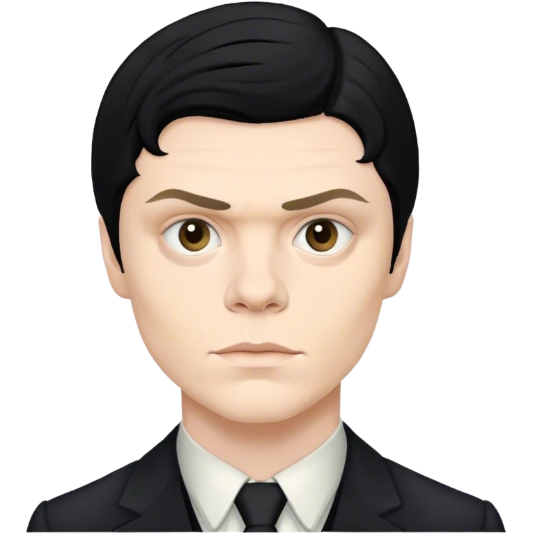 evan peters as mr. march black hair emoji