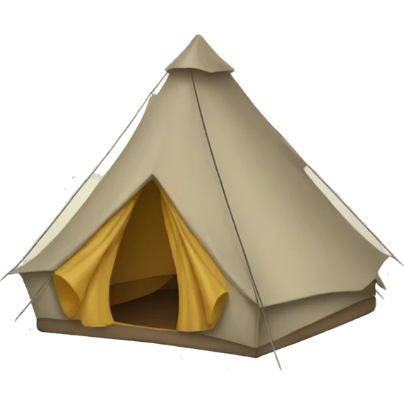 tiny tent  emoji