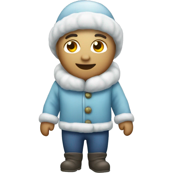 White Christmas snow vibe emoji emoji