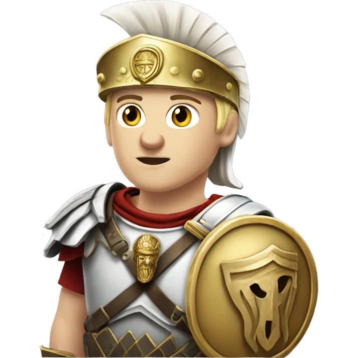 pale skinned Roman Legionnaire with scutum emoji