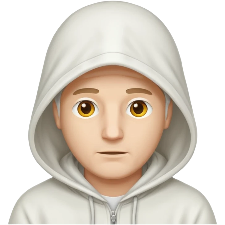 White hooded man emoji